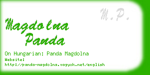 magdolna panda business card